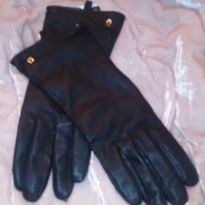Aigner leather/cashmere XL gloves